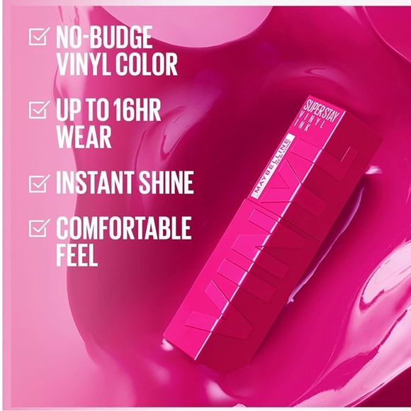 MAYBELLINE Super Stay Vinyl Ink Longwear No-Budge Liquid Lipcolor, 165 EDGY - Picture 3 of 10